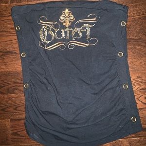 G-Unit tube top with gold gems